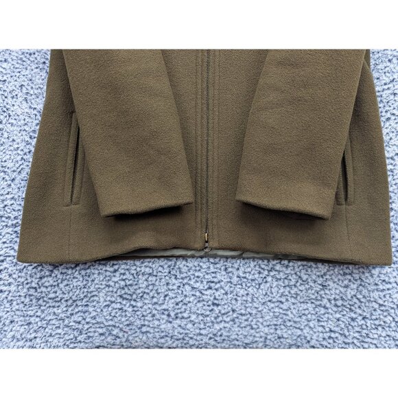 James Peter James Wool Cashmere Tweed Jacket Mens M Full Zip Outdoor Army Green - Picture 6 of 13